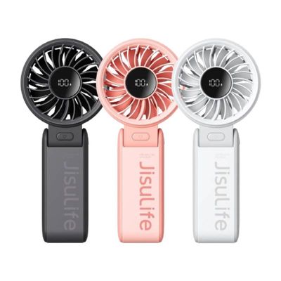 JISULIFE พัดลมพกพา (3600mAh, สีดำ) รุ่น Life7